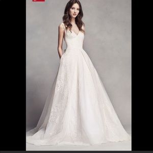 White by VERA WANG Wedding Dress